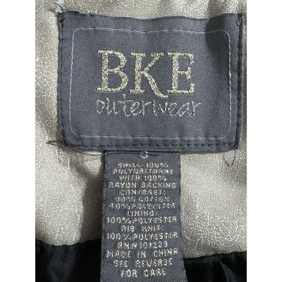 -JACKET BKE Outerwear Jacket Size small Cream And Black - Picture 3 of 5